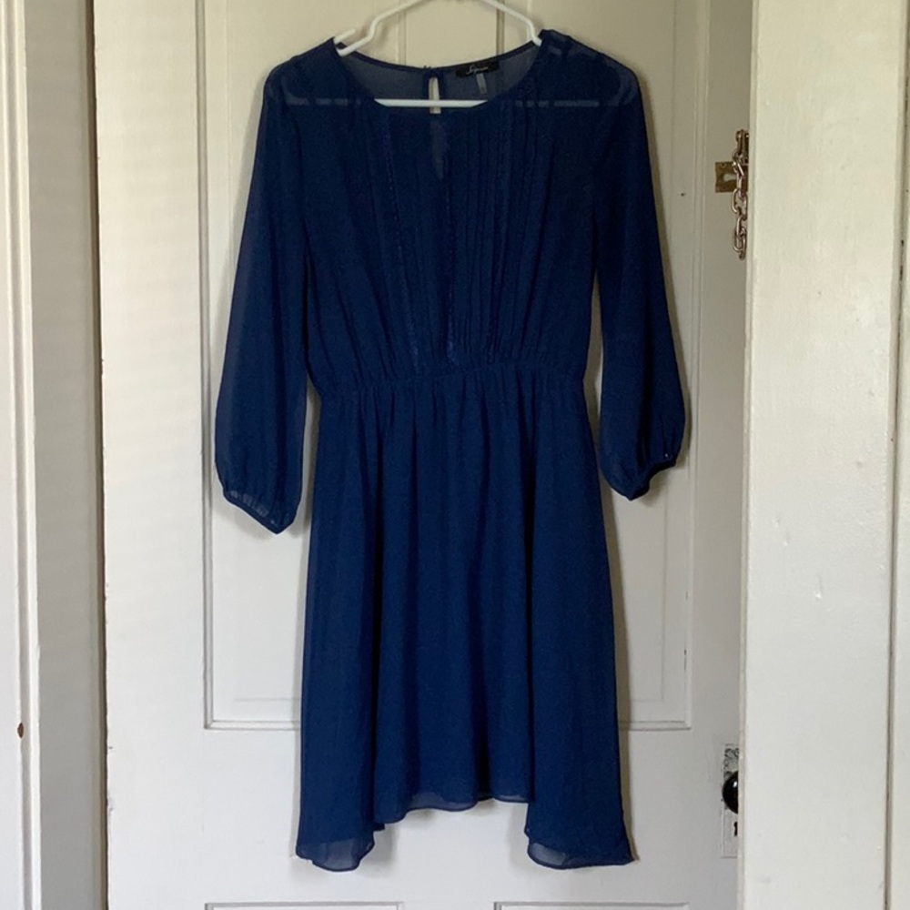Blue Summer Dress with Lining